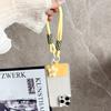 Korea Y2k Ctue Flower Candy Color Phone Lanyard Simplicity Short Phone Strap Pearl Style Phone Chain Bracelet Phone Accessories