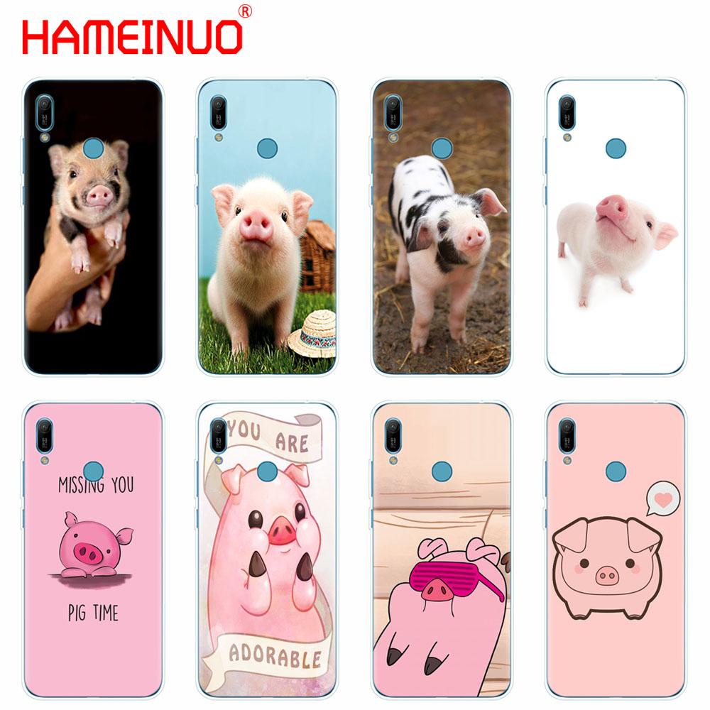 

Силиконовый чехол для телефона huawei Y5 Y6 Y7 Y9 PRO PRIME 2019 Honor 8s 8a 20 LITE PRO 10i view 20 V20 забавный милый милый поросенок huawei Y9 prime 2019