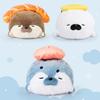 Japanese Style Stuffed Sea Otter Toy Kawaii Pillow Cushion Fried Shrimp Soft Doll  Birthday Gifts