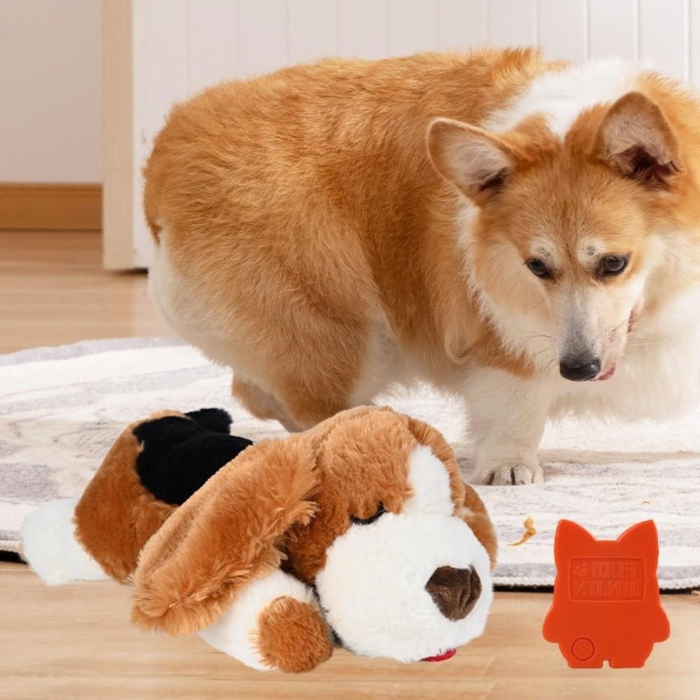 Realistic Pet Soothing Plush Toys Comfortable Dog Heartbeat Toy Plush Dog Toy Pet Soothing