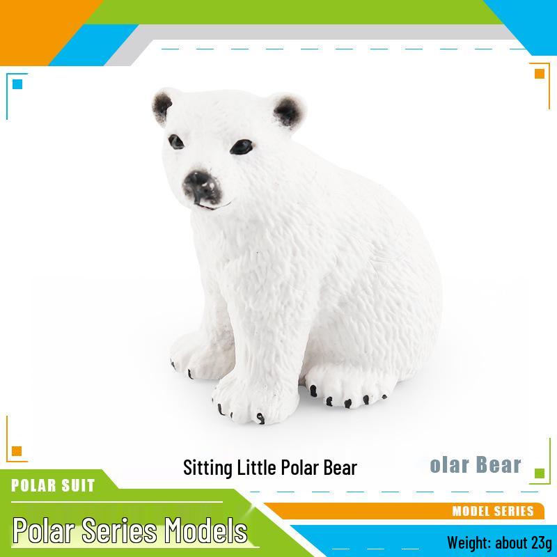 Popular Simulation Arctic Animal Figurines: Polar Bear, Fox, Seal, Walrus, Whale