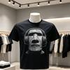 Lustiges Gamer Y2K Osterinsel Moai Statue Kopf T-Shirt Perfekt für Musikfestivals Strandtage Reggae Veranstaltungen