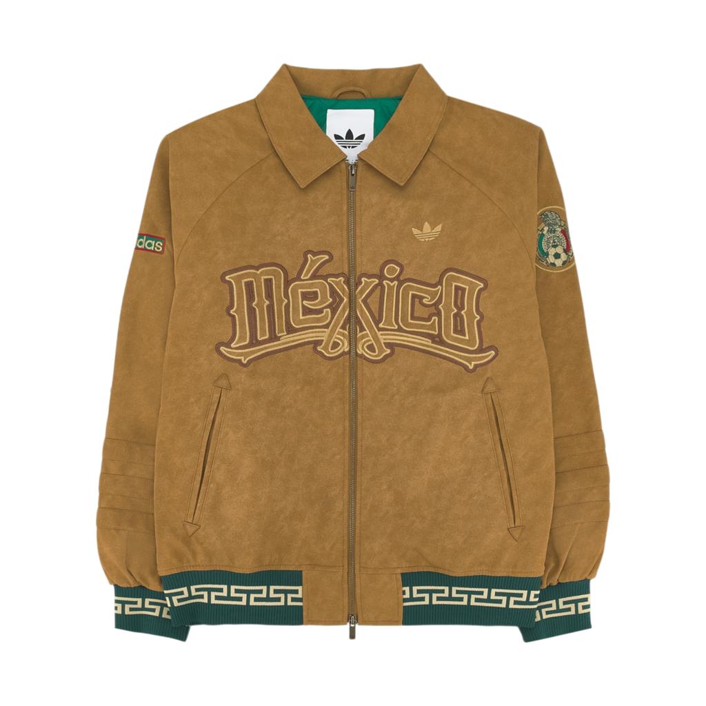 adidas Originals FW25 2026 Coppa del Mondo FIFA 26 Messico Giacca della Federazione Calda Zip Bidirezionale Sportiva Larga Manica Lunga Giacca in Cotone Uomo HY5062