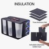 37352 Cup Drink Carrier with Handle Portable Reusable Drink Caddy for Car Folding