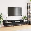 VidaXL TV Cabinet Black 202x39x43.5 Cm Cold-rolled Steel, TV Stand, TV Buffet, Hi-fi Cabinet, TV Bench, Metal Cabinet, 851346