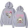 Guess What Chicken Butt Funny Meme Sweatshirts Men Women Fashion Vintage Hoodie Winter Loose Casual Aesthetic Trend Pullover