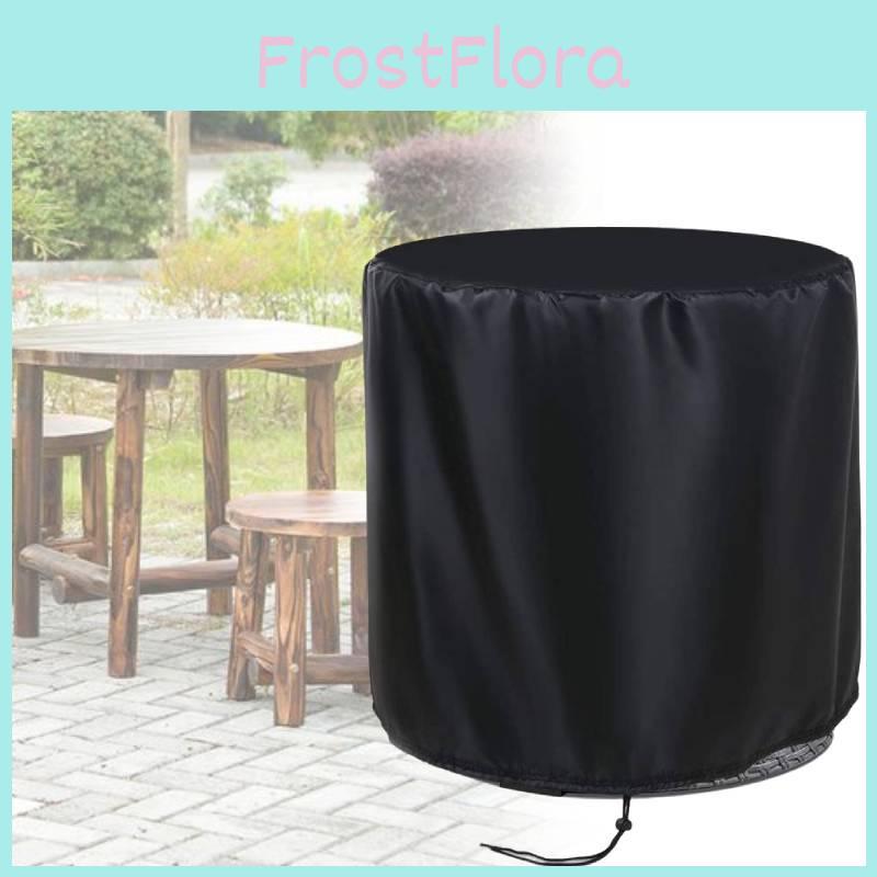 Premium 210d Oxford Fabric Outdoor Round Table Cover Waterproof Dustproof Protection