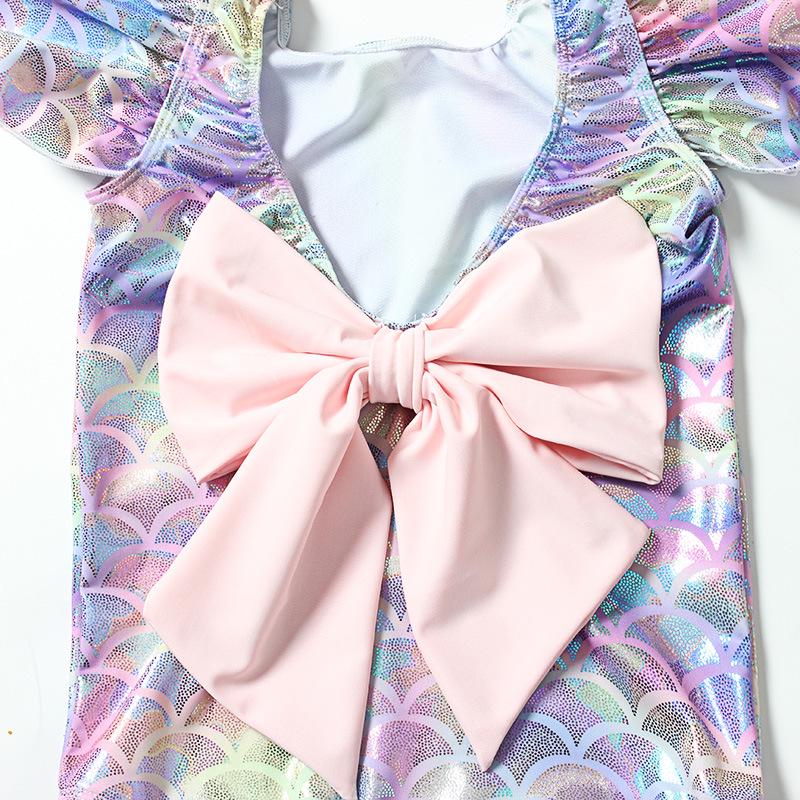 Meerjungfrauen-Prinzessin Heißfolienprägung Badeanzug für Mädchen