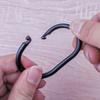 100pcs Smooth Sliding Shower Hooks With Locking Mechanism Waterproof Snap Lock Rings Bathroom Curtain Rod Attachments