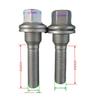 M12 x 1.25 ALLOY WHEEL EXTRA LONG THREAD BOLTS FLAT SEAT WASHER Bolt For Peugeot Citroen C4 C5