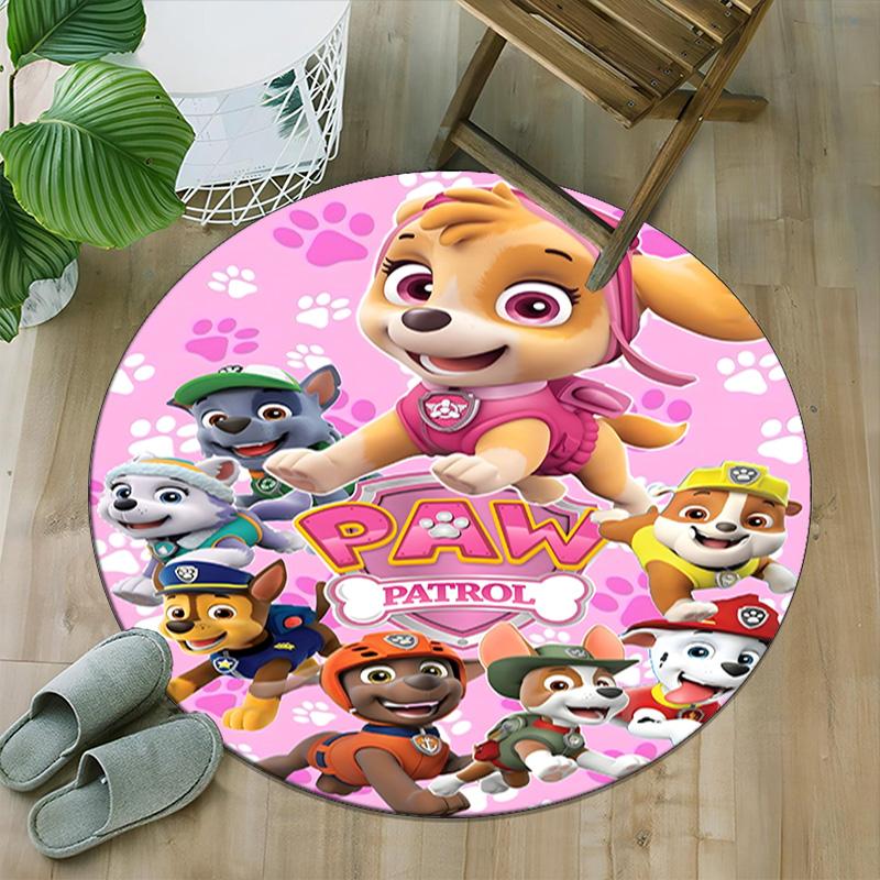 1pc Paw30 Carpet, Round Rug, Comfortable, Suitable for Entryways, Living Rooms, Office, And Bedrooms, Christmas Decoration