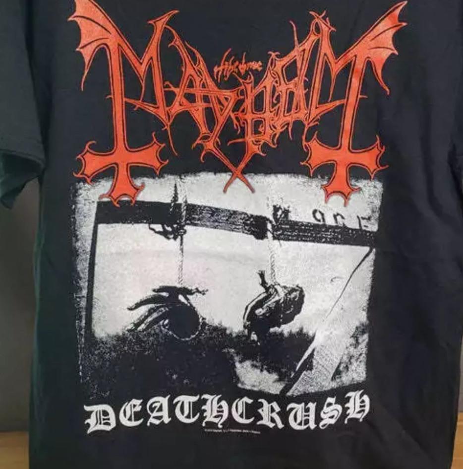 Mayhem Deathcrush Black Short Sleeve T-shirt size S-5XL L