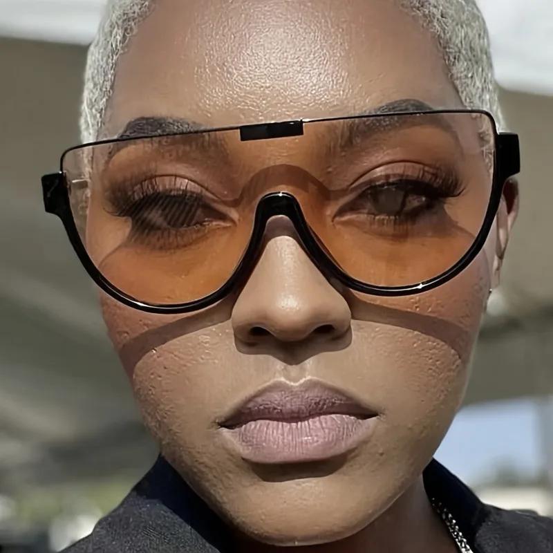 Large One-piece for Women Casual Shield Fashion for Vacation Beach Party fashion glasses