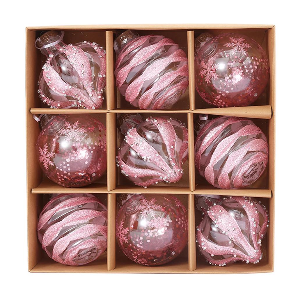 Hög Kvalitet Ny Praktisk För Semester Bröllopsfest Julkulor Trädgårdsdekoration 8cm Möhippa Fest