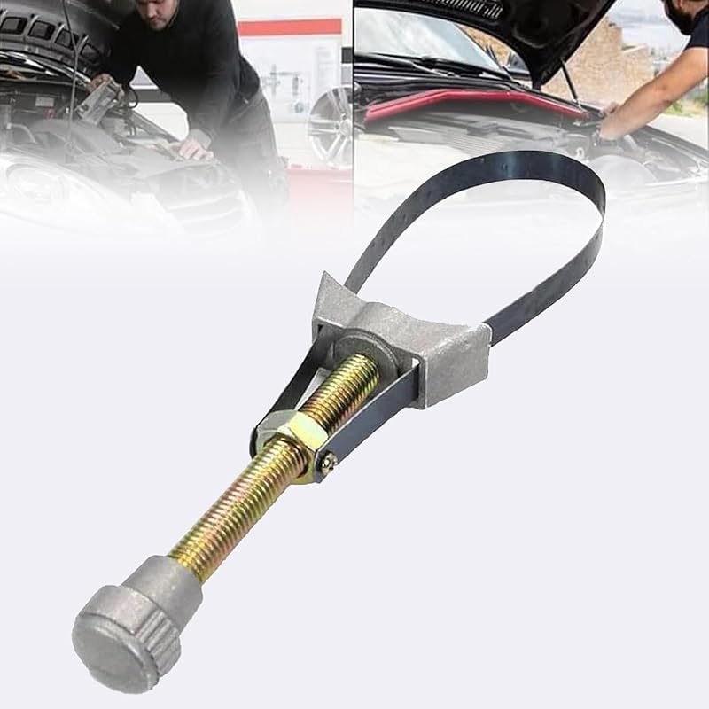 

Регулируемый ключ для масляного фильтра, тяжелый автомобильный ключ для снятия масляного фильтра, регулируемый диаметр от 60 мм до 120 мм 1 Pcs