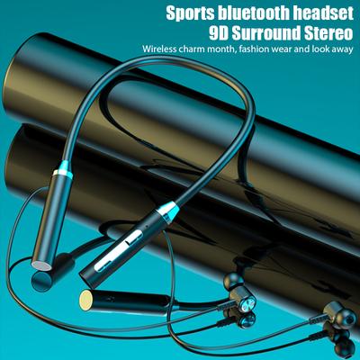 Bluetooth Kopfhörer Kabellose Kopfhörer Magnetisches Sport-Nackenband Nackenbügel TWS Ohrhörer Kabelloses Bluetooth Headset mit Mikrofon