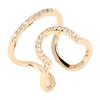 Women Finger Nail Ring Electroplated Copper Adjustable Size Fingernail Rings Nail Art DecorationGolden
