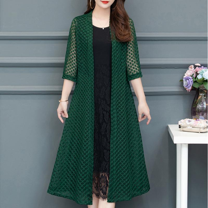 Poncho da donna elegante estivo sottile protezione solare allentata mantella da donna