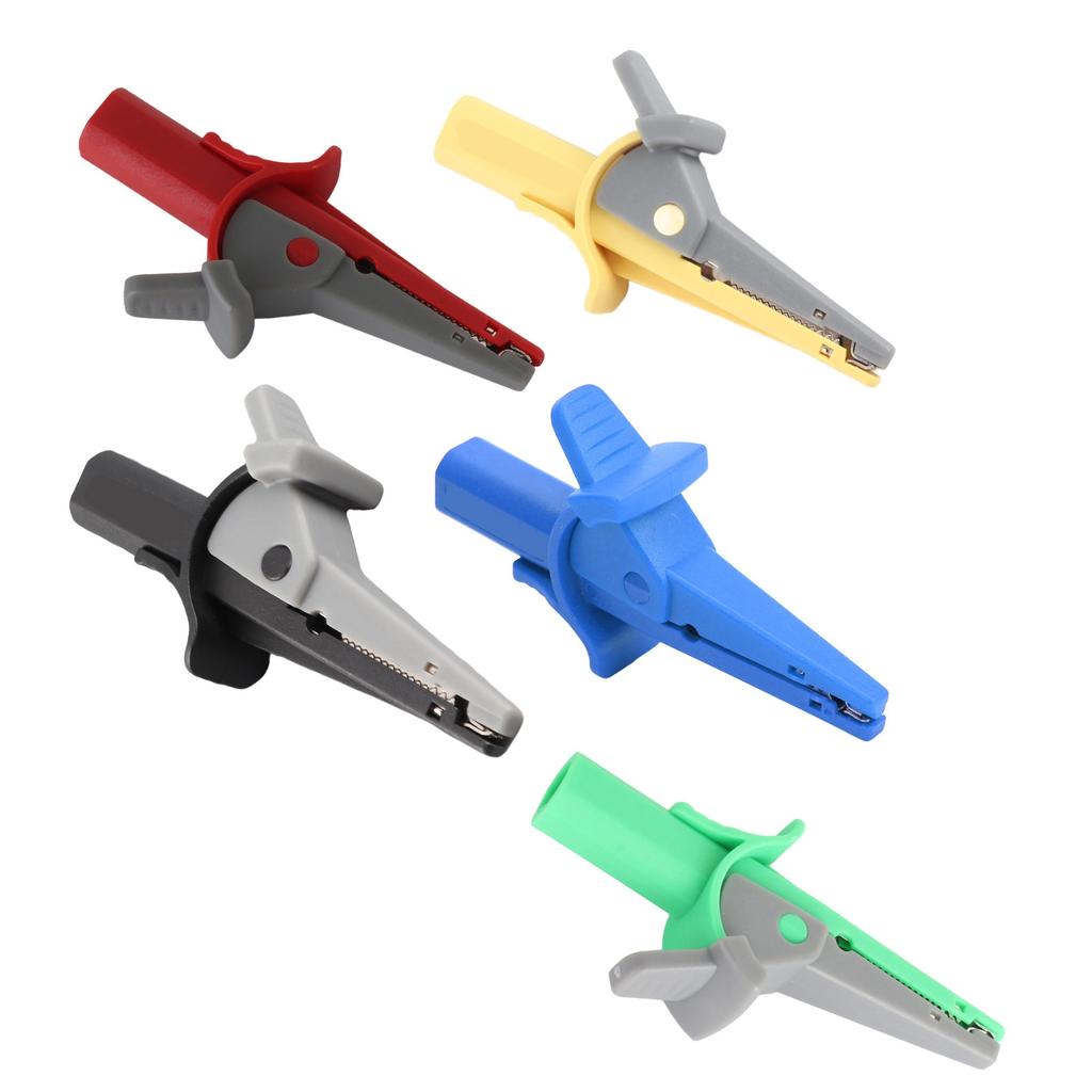 Cable Clip Insulated Test Clamp 20mm Opening Powerful Efficient with 4mm Banana Socket for Trucks for Cars