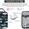 Borsa Termica Porta Pranzo Shark per Adolescenti Bambini Borse Tote Frigo Antiperdita Riutilizzabile Porta Pranzo Isolato per Ufficio Scuola Picnic Viaggio