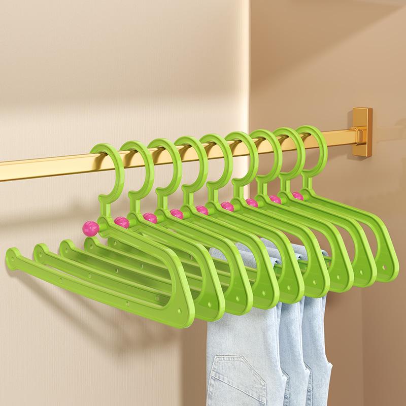 Multifunctional Non-Slip Clothes Hanger: Plastic Pants Rack & Drying Support
