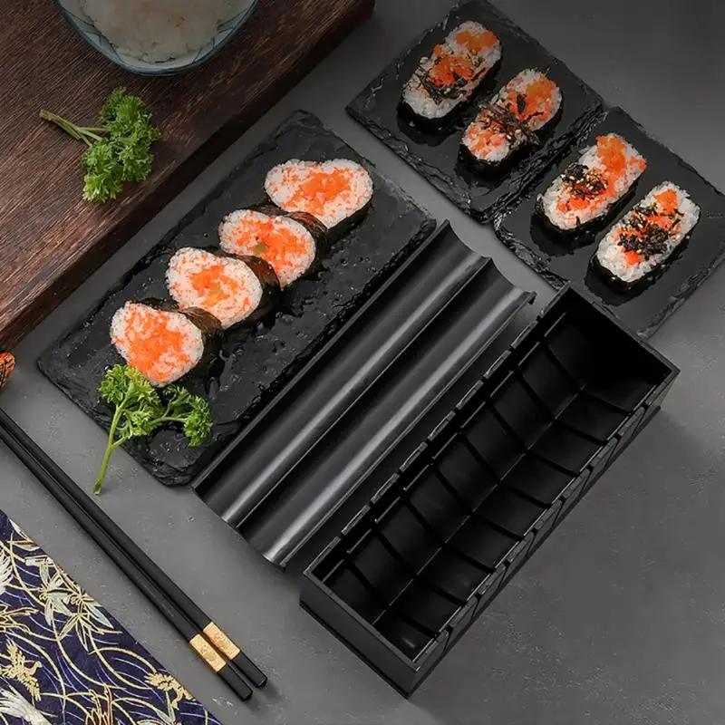 3PCS Sushi Maker Set Machine Seaweed Rice Rolls Mold Roller Kit Vegetable Meat Rolling Tool DIY Rice Ball Moulds Kitchen Tool