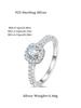 Guangzhou Aivenchy Lab Grown Diamond Ladies Ring Fine Jewelry S925 Sterling Silver Rhodium Plated Women Moissanite Finger Ring