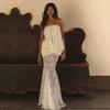 Europe, America, summer 1011 new lace tube top, pleated layers, fashion high-end slim-fit Spice Girl dress