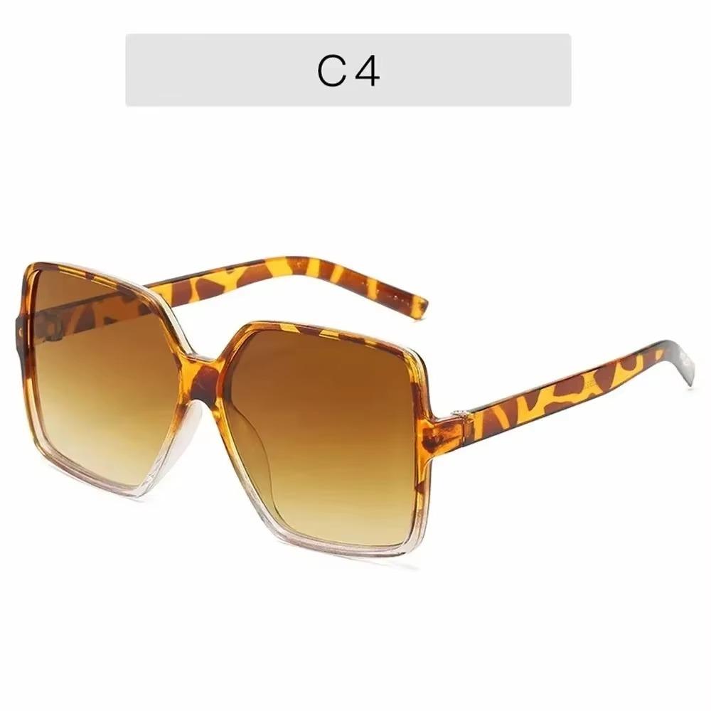 Übergroße quadratische Sonnenbrille für Damen und Herren, UV-Schutz, Retro-Sonnenbrille mit großem Rahmen, modische Sonnenbrillen