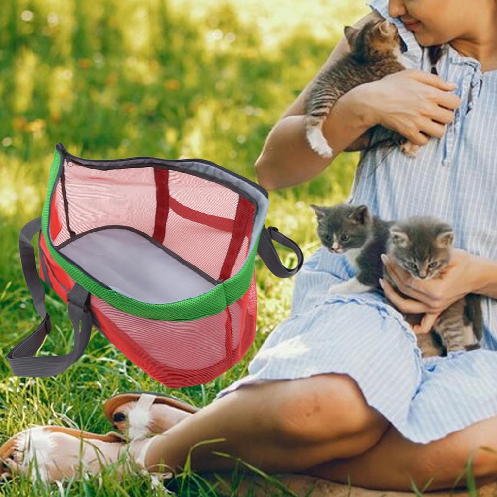 Breathable Dog Purse, Portable Soft Sided Travel Carrier Bag for Small Dogs Cats Outdoor