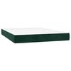 Vidaxl Continentaal Bed Met Matras, Groen, Fluweel, 140X190 Cm