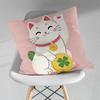 Cartoon Glückskatze Japanisch Verschiedene Größen Quadratische Kissenhülle Für Auto Haus Schlafzimmer Dekor Geburtstag Geschenk