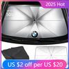 HZAU9 New Hor 2025 For BMW Car Front Window Sun Visor UV Protection Accessories For BMW X1 X3 X5 X6 X7 1 3 5 6 7 Series G20 G30 G11 F1