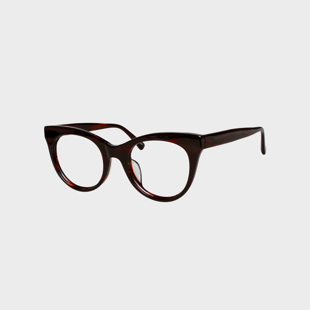 Ilsamsaemem Cat'S Eye Over-Shaped Acetate Brown M000878