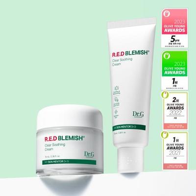 [Ne. 1 krém/120ml velká kapacita] Dr. G Red Blemish Clear Zklidňující krém 70ml+50ml limitovaná edice, korejská kosmetika