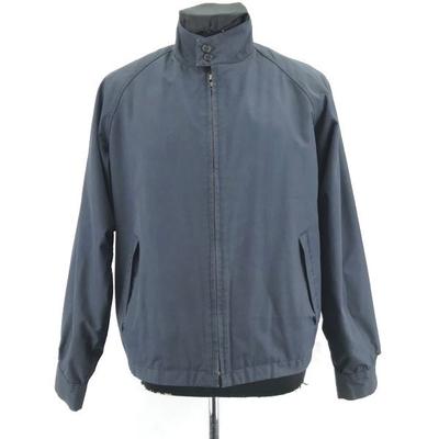 70s-80s Vintage / Vyrobeno v USA / Anglický Squire / Odnímatelná podšívka z boa Swing Top / Drizzler [42 / L / Námořnická modrá] Plné zapínání na zip(POUŽITÝ)