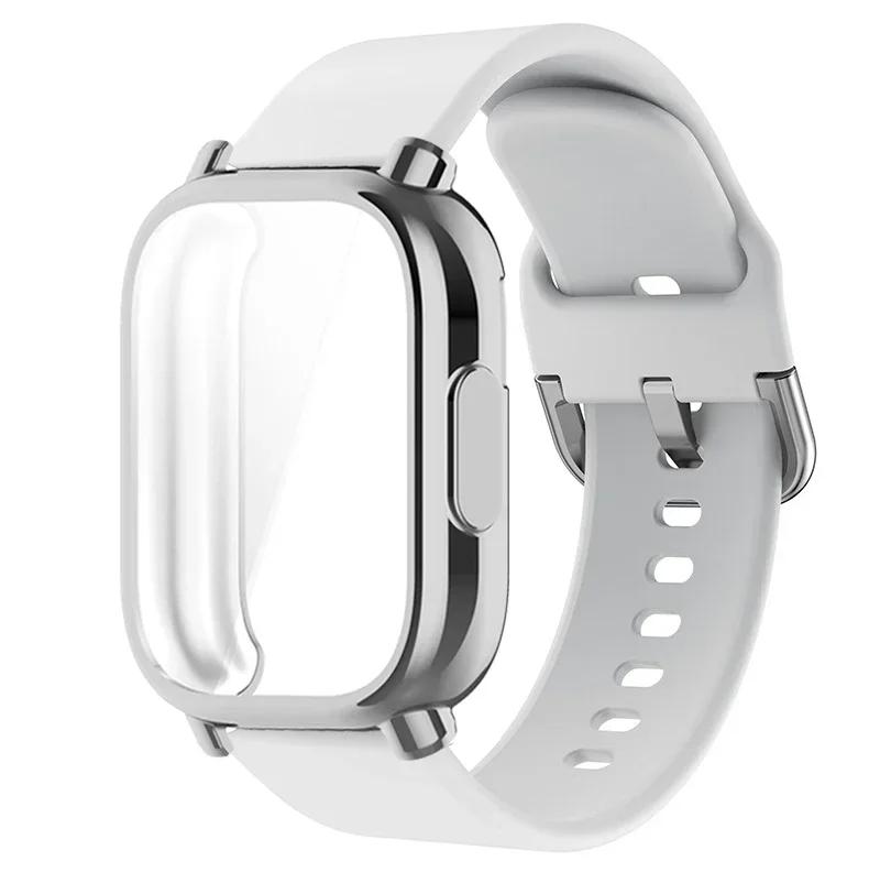 Protector Case+Silicone Strap For Xiaomi Redmi Watch 5 active/5 Lite Full Cover Screen TPU Soft Shell and Breathable Sport Bands