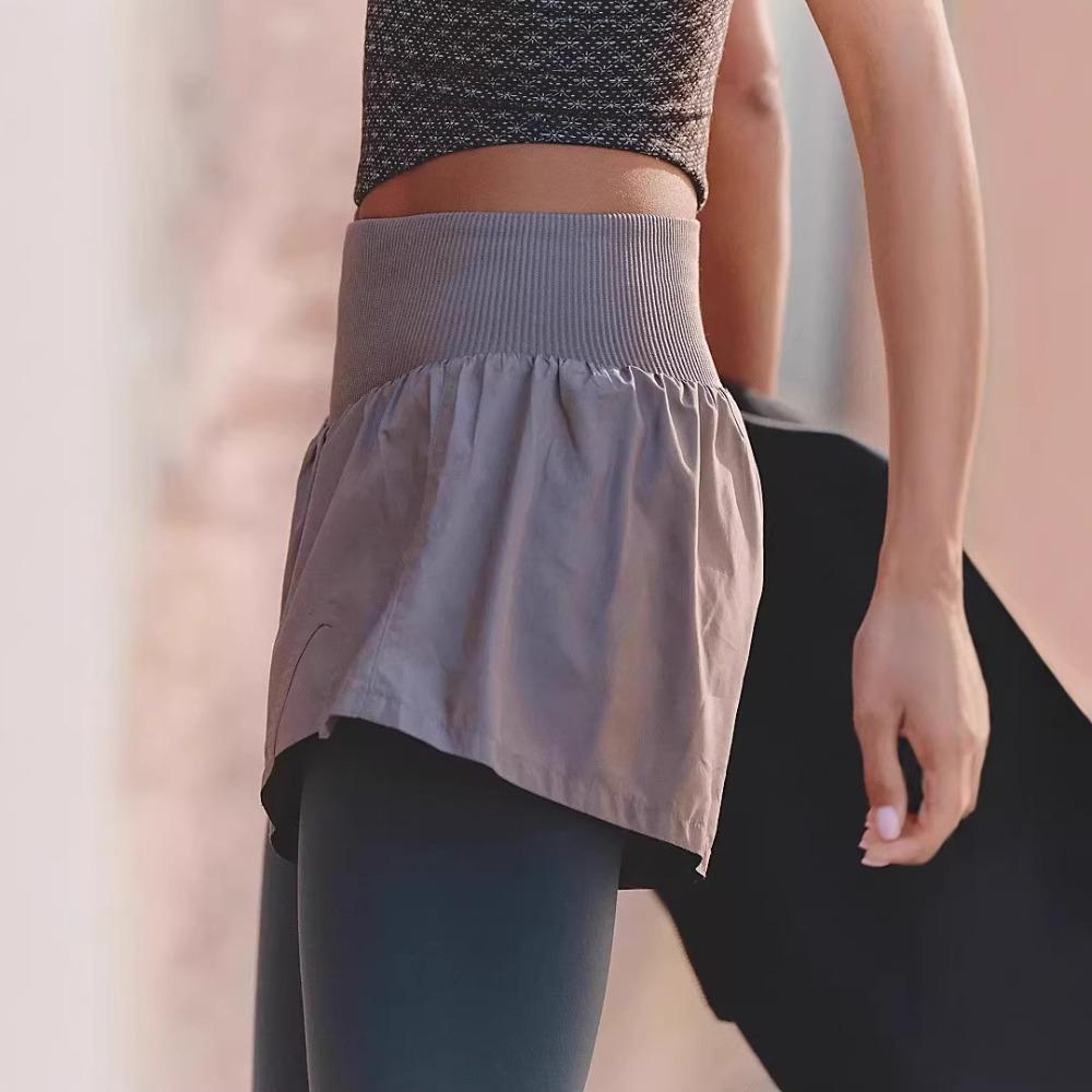 Women's Natural Waist Micro Elastic Knit Shorts Slim Sport Running Yoga Workout Hot Pants