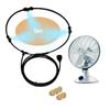 Outdoor Misting Fan Kit For Water Misting Cooling System Misters Mister Fan Line And 5 Brass Mist Nozzles For Cooling Outdoor