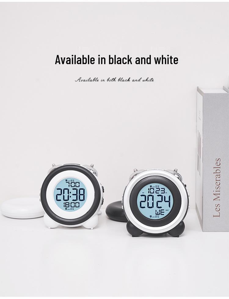 Multifunctional Loud Ringtone Alarm Clock with Vibration for Bedside - Model GH1101.