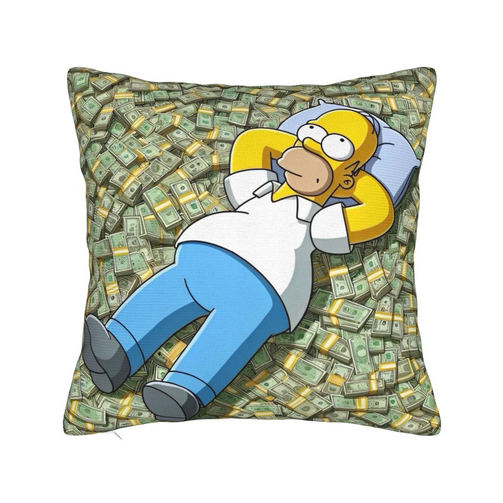 ציפיות לכריות נוי הפנים של S-Simpsons אביזרים לבית כיסוי ציפית לכרית זריקה עם רוכסן גדלים מרובים