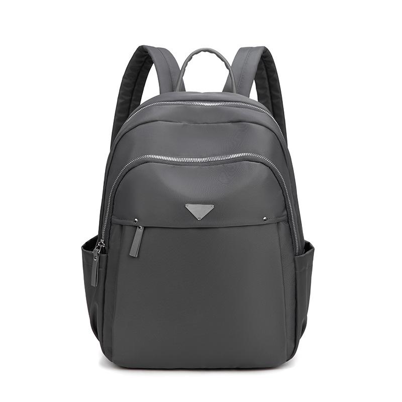 New Oxford Cloth Bag, Women's Waterproof Backpack, 14 Inch Computer Bag, Large Capacity, Simple and Versatile, High-end Feel Bag