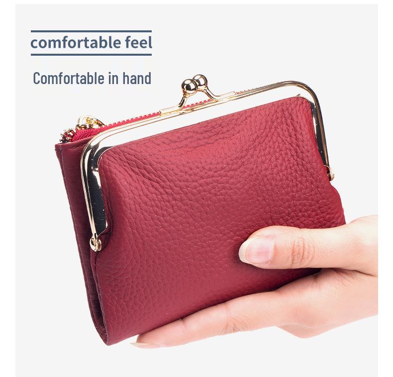 European & American Style Women's Genuine Leather Clutch Wallet - Multifunctional Coin Purse and Card Holder