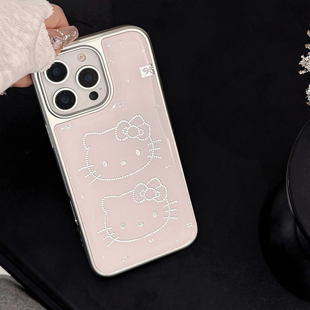 Gilded Epoxy Resin IPhone 16 Cute Cat Design, Suitable for Apple 15 Pro Max and 17 Models, Electroplated Huawei Mate Samsung