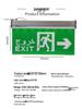 Brushed Aluminum LED Emergency Exit Sign with Acrylic Panel