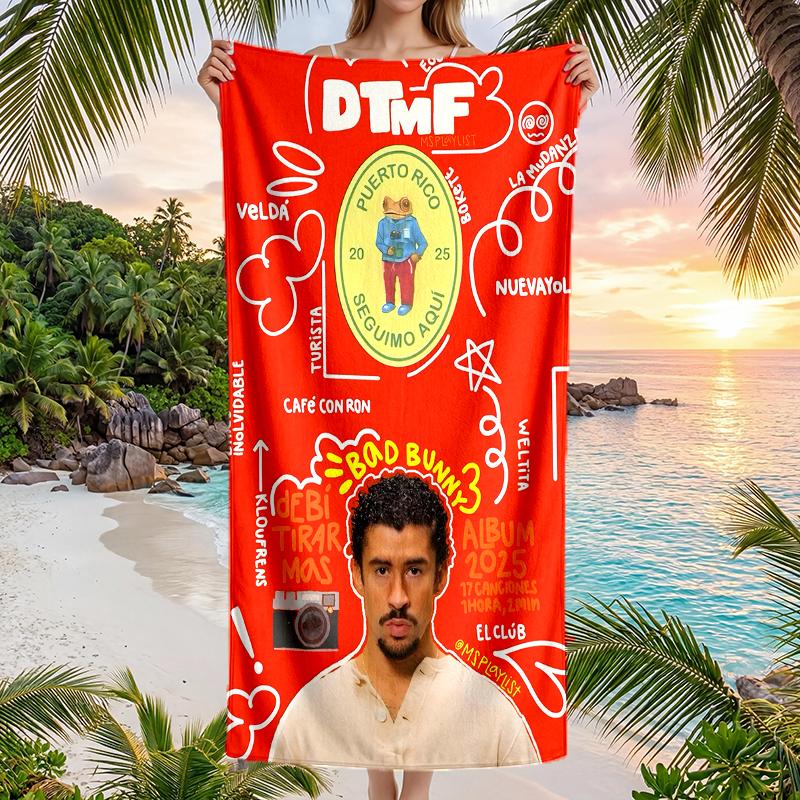 Serviette de plage mode Bbunny: Idéal pour les aventures estivales Doux, absorbant et à séchage rapide, convient pour la natation et le bain