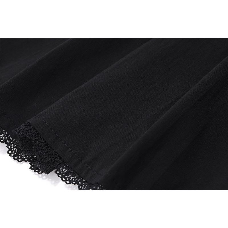 GMXIA Summer Temperament Square Collar Wooden Ear Edge Fishbone Corset Dress Women