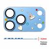 Diamond 3D Heart Glass Cell Phone Camera Protector Clear HD Anti Scratch Cell Phone Lens Film Full Cover for iPhone18 Pro Max 4