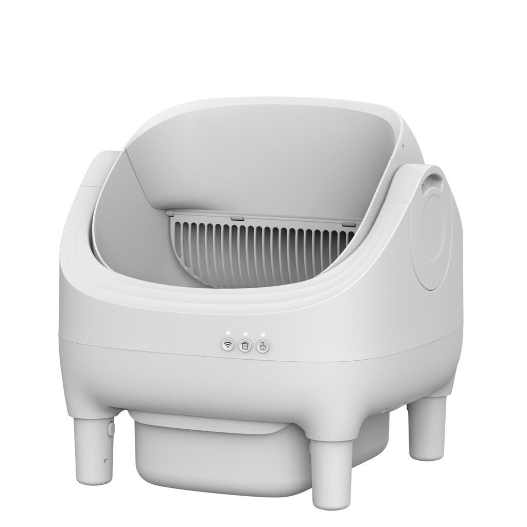 Self Cleaning Litter Box Automatic Cat Litter Box with Open-Top Design APP Control Dual Safety Sensors Suitable for Multi-cats
