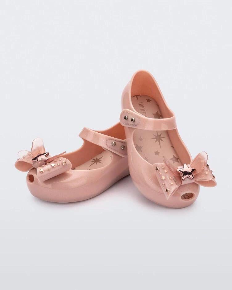 2026 Melissa Girls' Summer Bow Sandals - Soft Sole Jelly Shoes for Medium & Large Children
